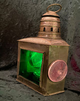 Zero Stock- Antique Nickel Covered Brass  Boat Running Light