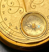 Zero Stock-Antique Pocket Compass Sunwatch  Made in USA