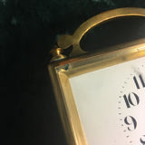 Zero Stock- Antique Small Carriage Clock  Made in France