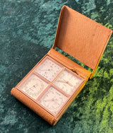 Zero Stock-Vintage Angelus Foursome 8 Day Clock Compendium Made in Switzerland