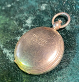 Zero Stock- Antique WW1 Taylor USANITE Compass In Rare Nickeled Cover Case