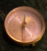 Zero Stock-Vintage Brass Compass Made in France