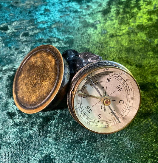 Zero Stock- Antique Pocket Compass Made in England
