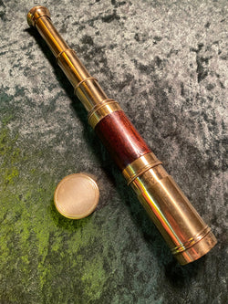 Zero Stock-Antique Small Telescope Spyglass Made in England