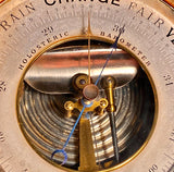 Zero Stock-Antique Holosteric Aneroid Barometer Thermometer PHBN