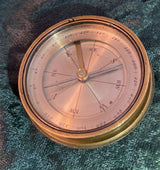 Zero Stock- Vintage Brass Compass Made in France