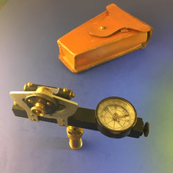 Zero Stock- Vintage Abney Reflecting Level Pocket Altimeter Compass Made by Keuffel & Esser Co New York