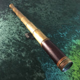 ZERO STOCK-Antique Six Draw Telescope Spyglass Made in England