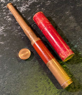 Zero Stock-Antique Telescope Spyglass With Mahogany Barrel 32 Inches