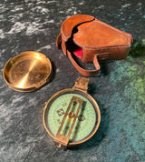 Zero Stock- Antique Green Card  Prismatic Compass Made in England