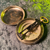 Zero Stock-Vintage Small Surveyors or Miners Compass Made In France