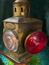 Zero Stock-Antique Brass  Boat Running Light Geo B. Carpenter Chicago