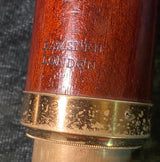 Zero Stock-Antique Mahogany Telescope Spyglass Made by Jessie Ramsden London