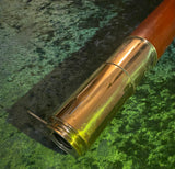 Zero Stock-Antique  Nautical Mahogany Telescope Signed Dolland Day or Night