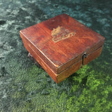 Zero Stock- Antique Mahogany Case Compass Made in Germany