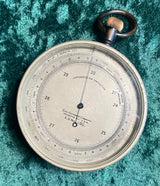 Zero Stock-Antique Pocket Barometer Altimeter Made by Taylor Rochester  New York