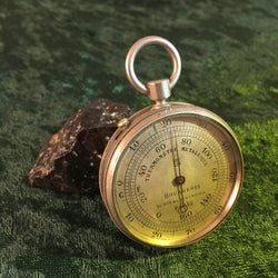 ZERO STOCK  Antique Pocket Bimetallic Thermometer Made by Jules Richard Paris