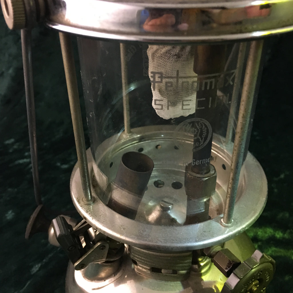 Lanterne à Pression Pétromax Super Rapid 250 Cp – Vintage Allemand – Cuivre Et Verre