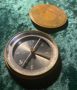 Zero Stock-Vintage Brass Compass Made in France