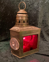 Zero Stock- Antique Nickel Covered Brass  Boat Running Light