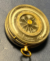 Zero Stock- Antique Pocket Barometer Compass and Thermometer Compendium Made by L & A Boulade Freres Lyon