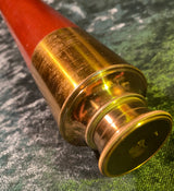 Zero Stock-Antique Mahogany Telescope Spyglass Made in England