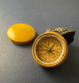 Zero Stock-Antique Fruit Wood Compass Made in Germany