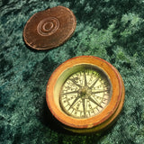ZERO STOCK-Antique Floating Card Compass From Napoleonic Wars Era