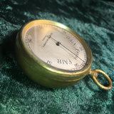 Zero Stock-Antique Pocket Barometer Made by Negretti Zambra London