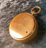 Zero Stock-Antique Pocket Barometer Compass Thermometer Compendium PHBN Paris France
