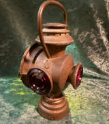 Zero Stock-Neverout Insulated Kerosene Safety Lamp  Patent  Rose Mfg. Co. Philadelphia USA