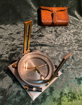 Zero Stock-Vintage Surveying Geologist Compass David White Co Milwaukee Wisconsin