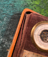 Zero Stock- Antique Travel 8 Day Clock, Barometer and Thermometer Compendium