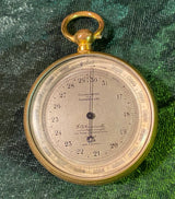 Zero Stock-Antique Pocket Altimeter Barometer Made by Tycos Short & Mason London