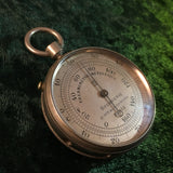 ZERO STOCK  Antique Pocket Bimetallic Thermometer Made by Jules Richard Paris