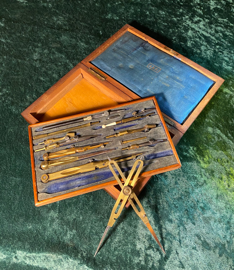 Zero StockAntique Drafting Set Made in Germany Explorer Antiques