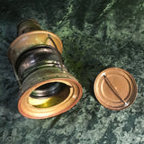 Zero Stock-Antique Fresnel Glass Ship’s Oil Lantern