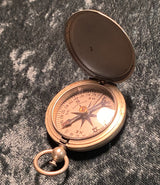 Zero Stock- Vintage WW2 U.S. Wittnauer Military Pocket Compass In Hunter Style Case