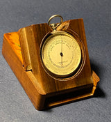 Zero Stock-Antique Sterling Silver Pocket Barometer Altimeter Made in London England