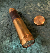 Zero Stock- Antique Telescope Spyglass With Leather Cover 32 Inches