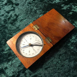 Zero Stock-Antique Mahogany Case Compass Made in France