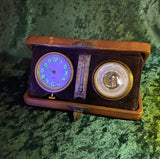Zero Stock- Antique Travel 8 Day Clock, Barometer and Thermometer Compendium