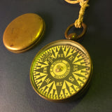Zero Stock- Antique Small Nautical Dry Card Compass C.H. White Baltimore Maryland