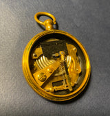 Zero Stock-Antique Tycos Short Mason Pocket Barometer Compass and Thermometer Compendium Livingstone Traveling Set