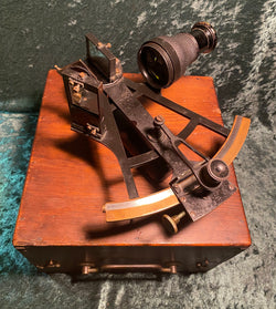 Zero Stock- Antique Marine Sextant Octant Made by C Plath Hamburg Germany