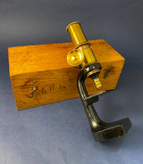 Zero Stock -Antique Field Microscope  Made in Germany