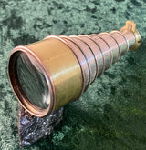 Zero Stock-Antique Seven Draw Monocular Telescope  from Georgian Era