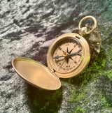 Zero Stock-Vintage WW2 U.S. Wittnauer Military Pocket Compass In Hunter Style Case