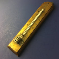 ZERO STOCK-Antique Small Travel Thermometer Made in Germany