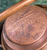 Zero Stock-Neverout Insulated Kerosene Safety Lamp  Patent  Rose Mfg. Co. Philadelphia USA